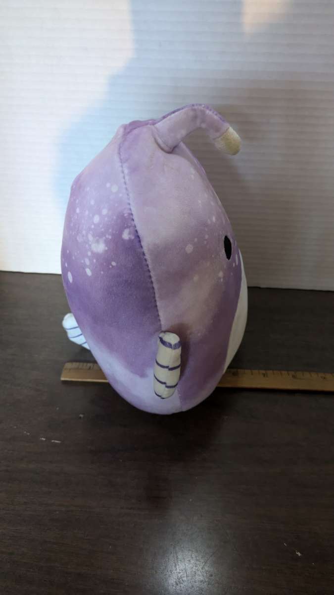 SQUISHMALLOW Easton Anglerfish Plush Purple Tie Dye Lantern