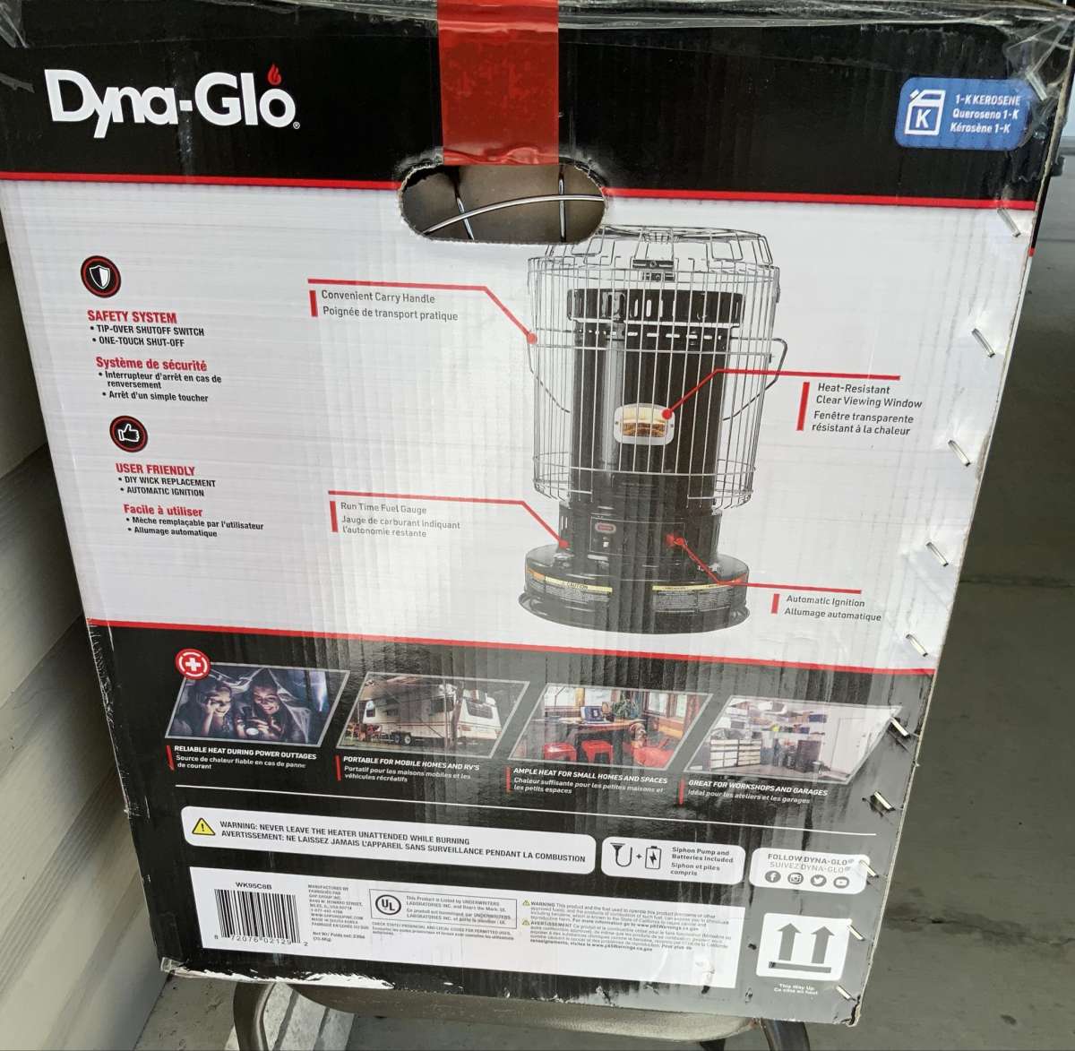 DynaGlo Portable Kerosene Convection Heater