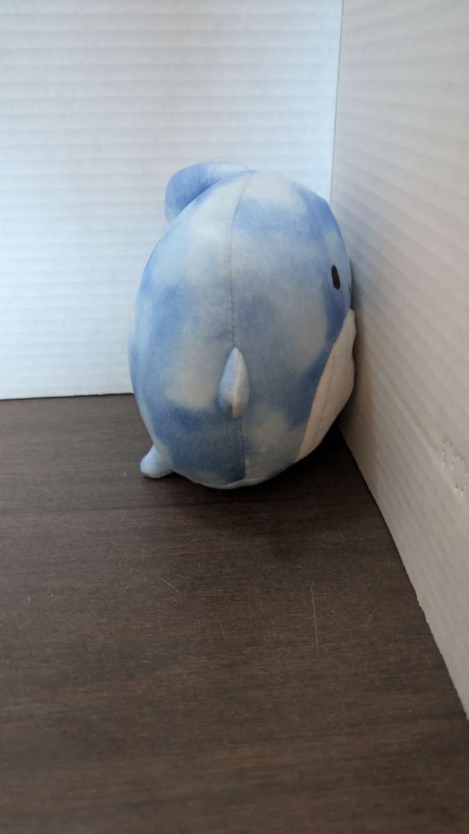 RARE Squishmallow 5 Samir Blue Tie Dye Whale Used perfect co