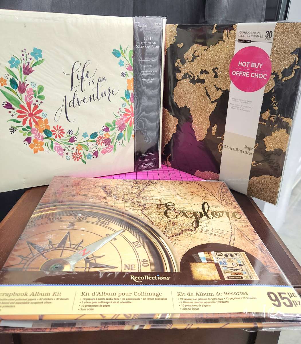 Lot of 3 New 12 x 12 Postbound and Expandable Scrapbooks