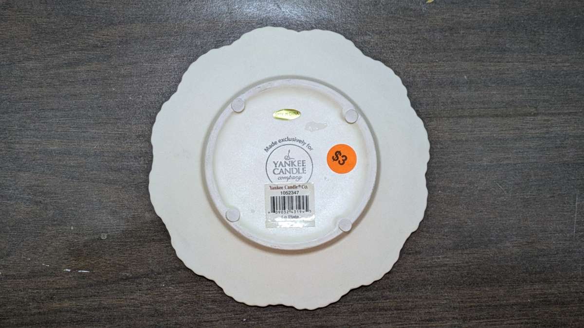 yankee candle company candle holder Pink And Yellow Roses Di