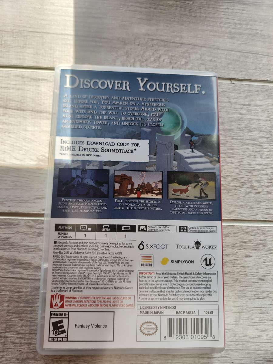 Rime Nintendo Switch Game