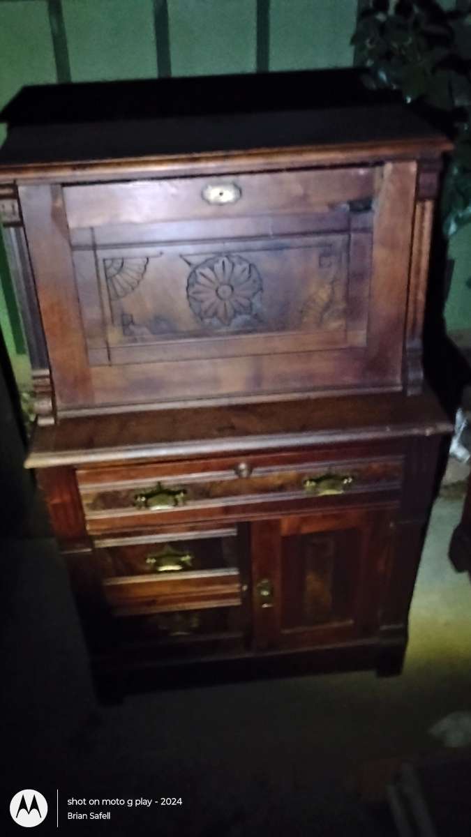 empire desk Eastlake ladies writing secretary desk