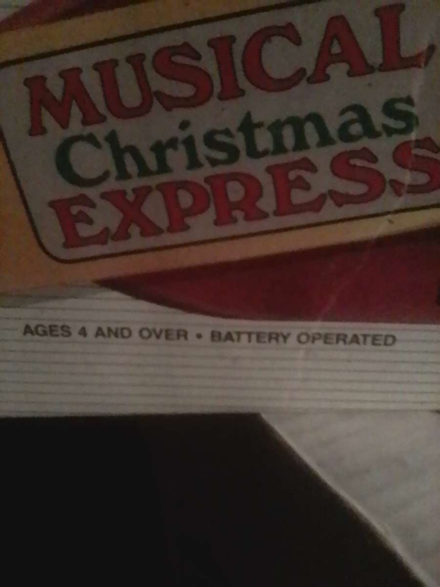 antique train in a box