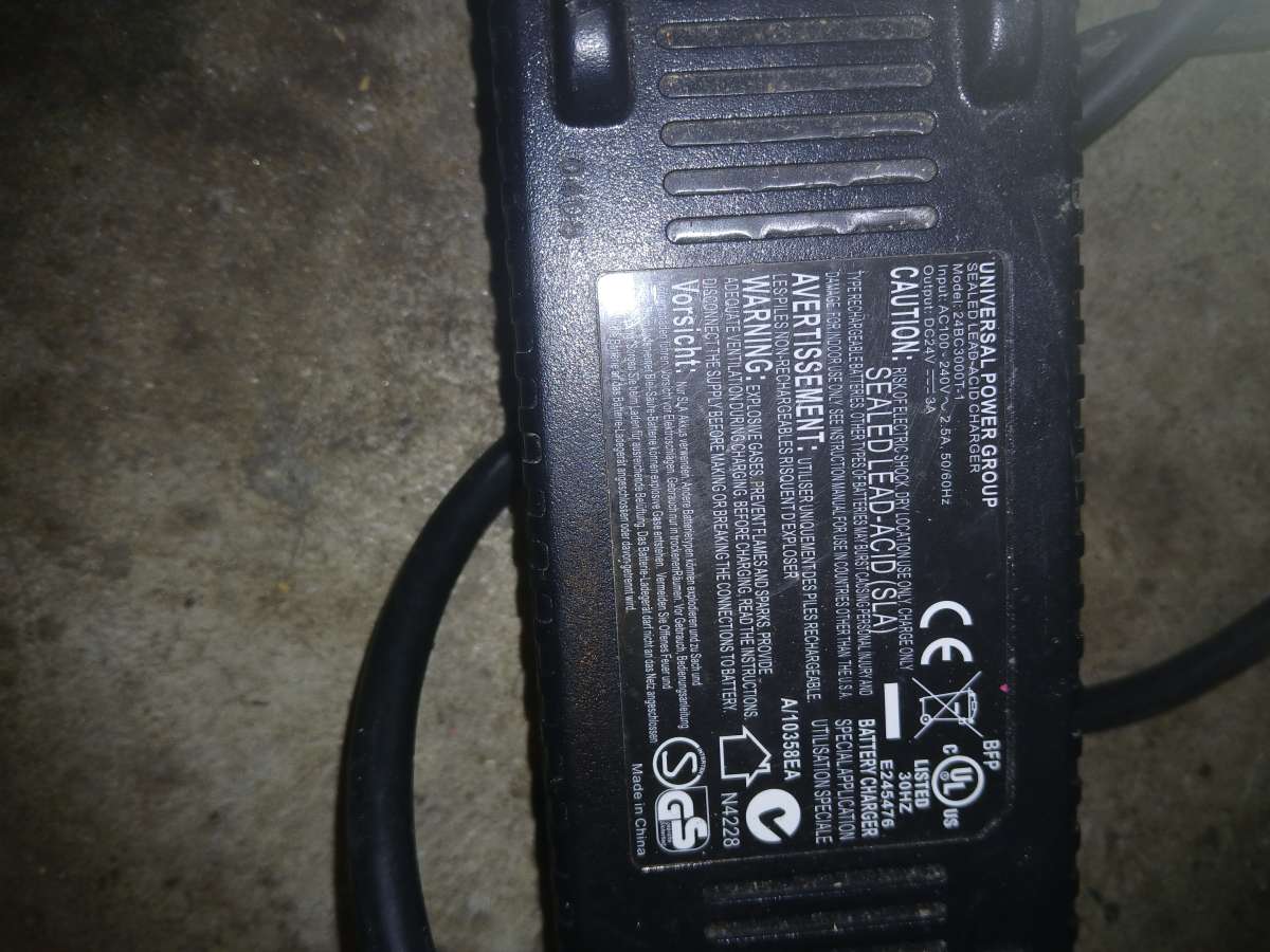 UPG Sealed LeadAcid Charger For Electric Wheel Chair Power C