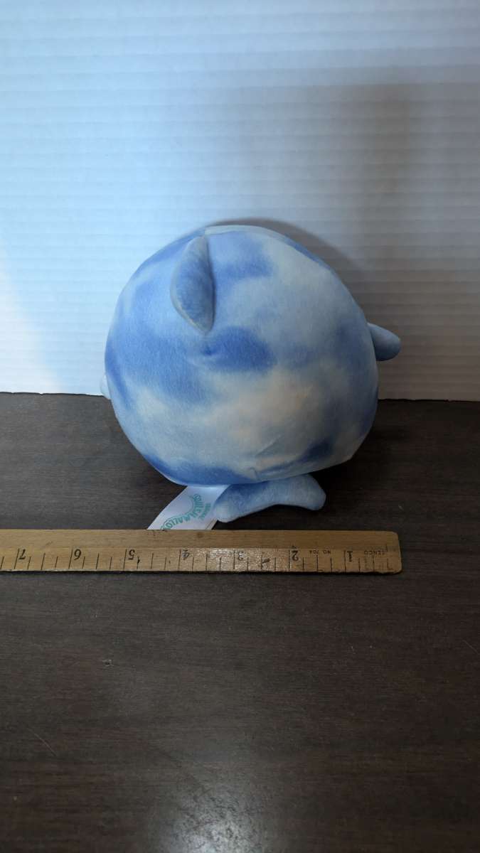 RARE Squishmallow 5 Samir Blue Tie Dye Whale Used perfect co