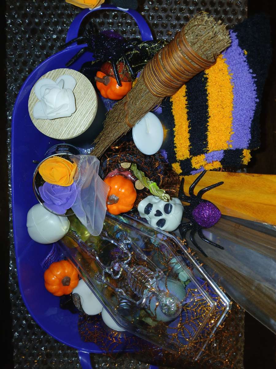Witchy Halloween Boo Baskets