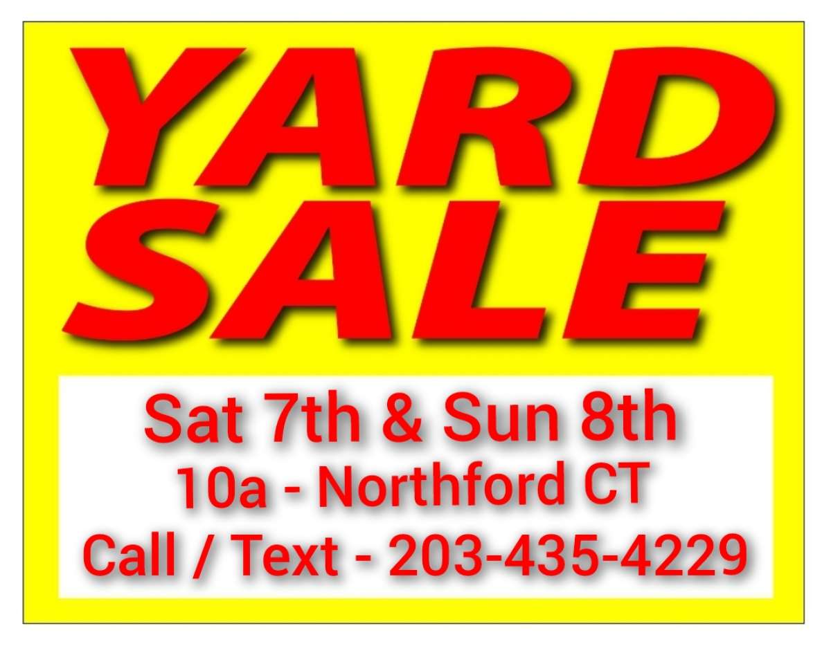 Yard Sale Northford CT