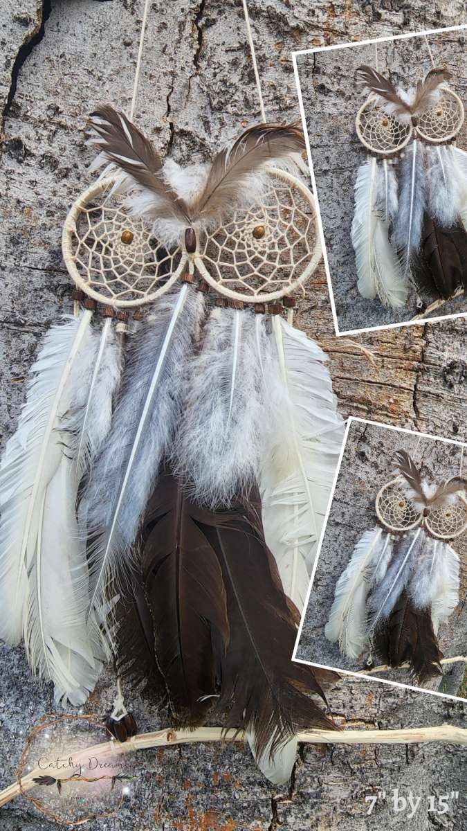 Angry Owl Dream Catcher
