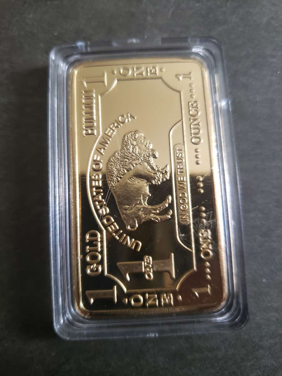 One ounce gold bar