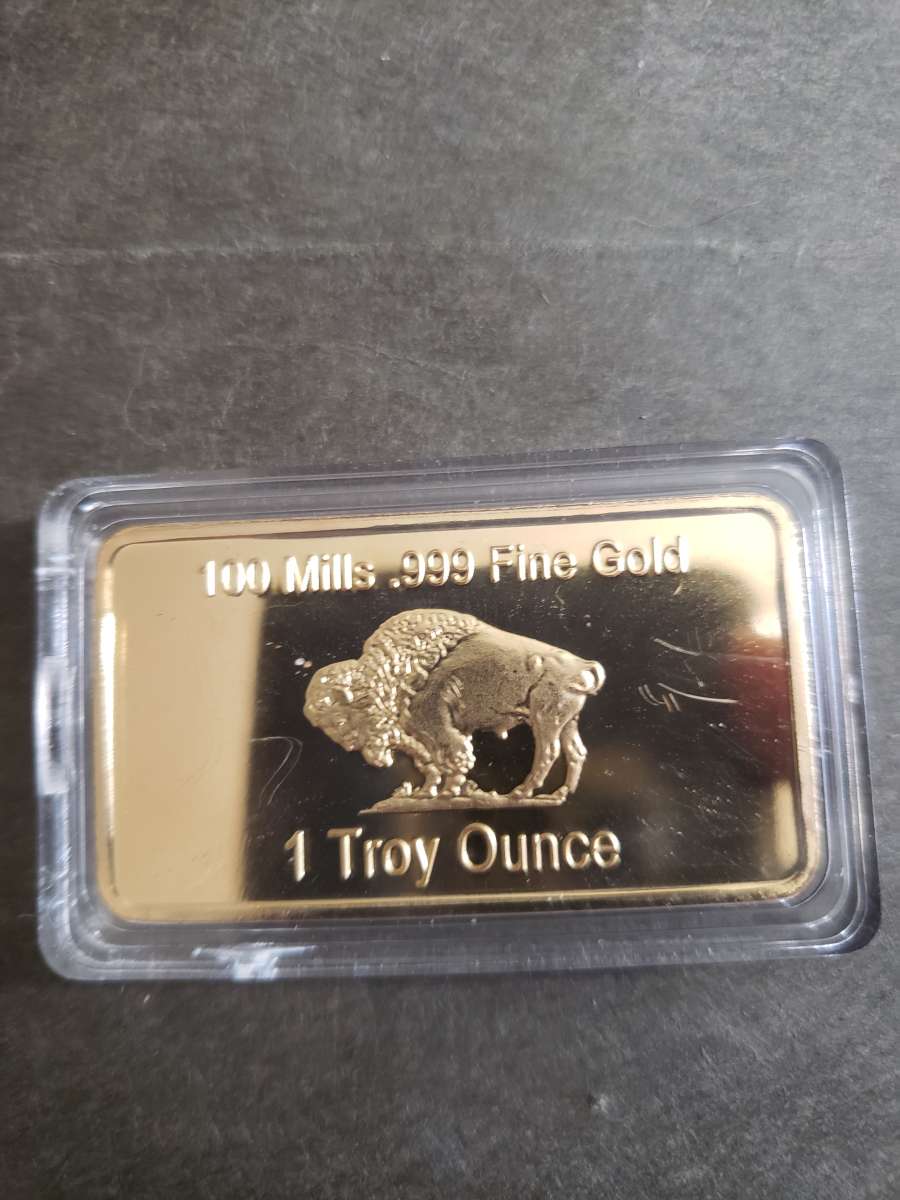 One ounce gold bar