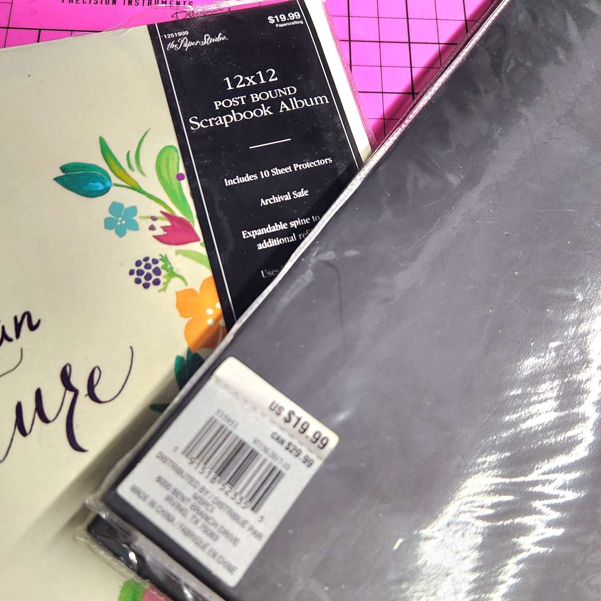 Lot of 3 New 12 x 12 Postbound and Expandable Scrapbooks