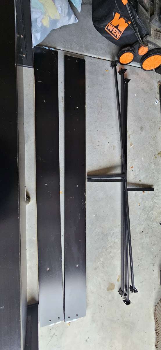 King size wooden bed frame no mattress