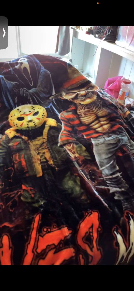 horror plush blanket