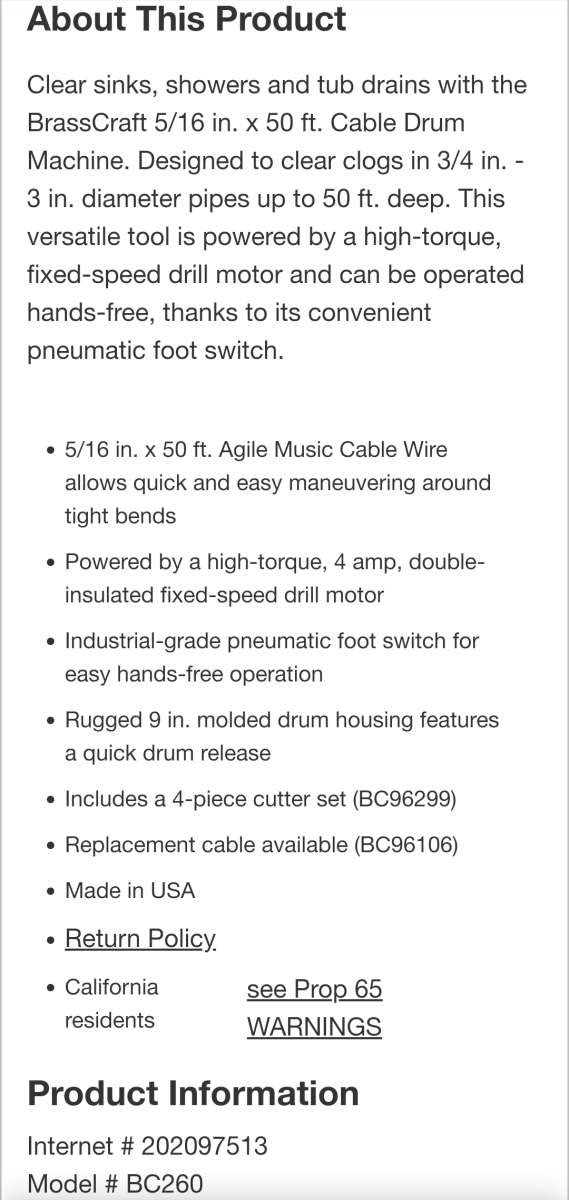 Brass Craft Cable Drum Machine