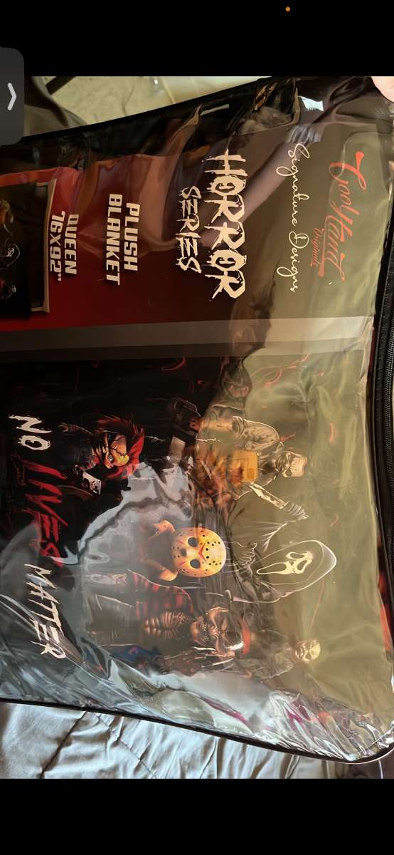 horror plush blanket