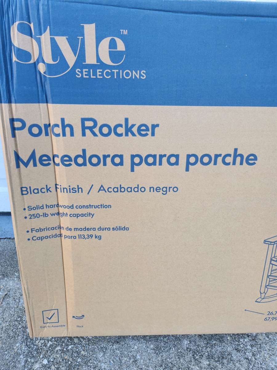 Style Selections Porch Rocker