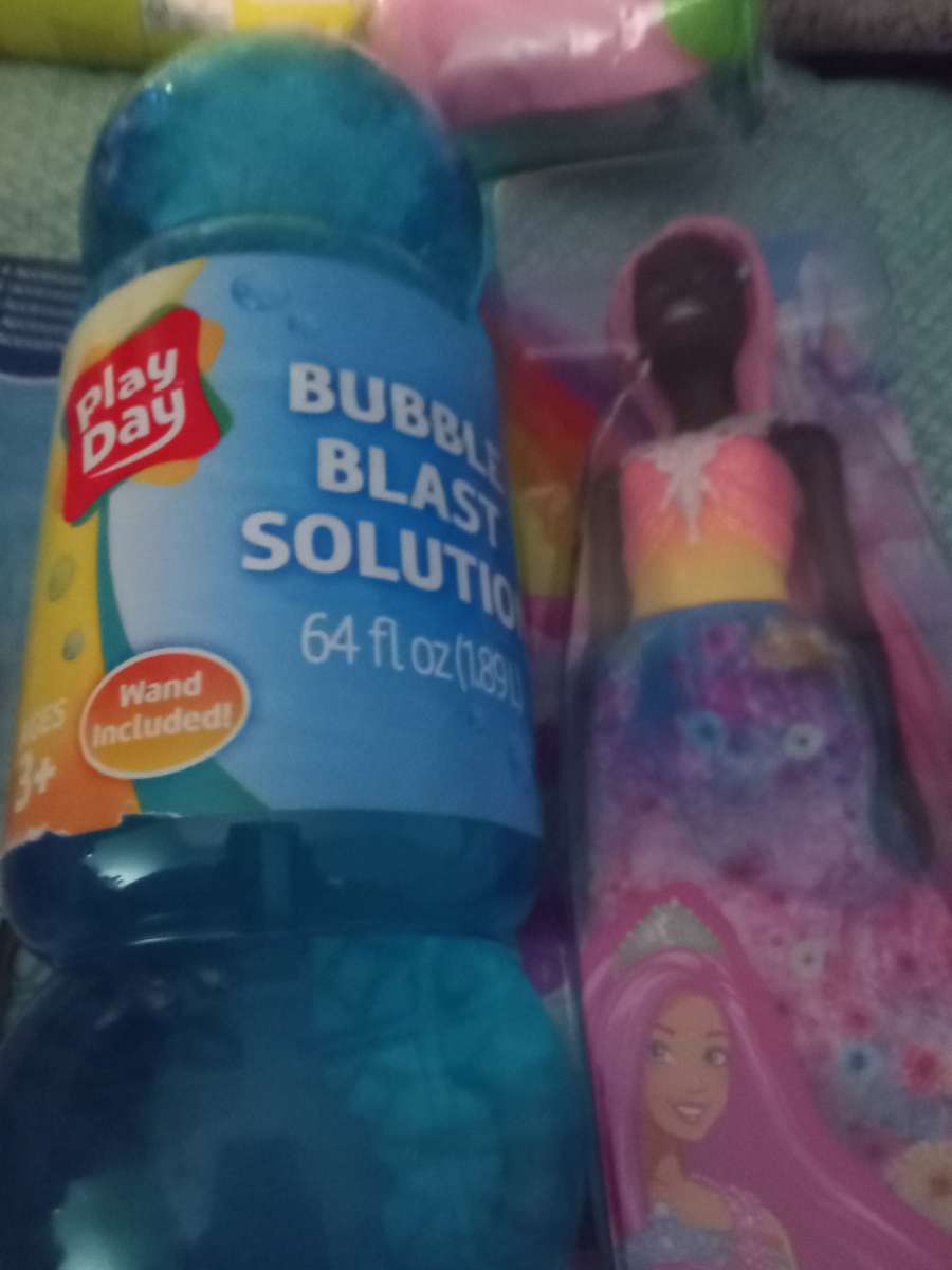 toys bubbles candy socks