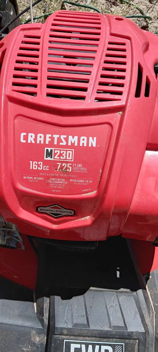 Craftsman M230 self propelled mower