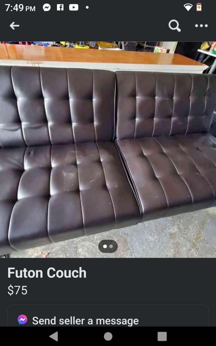 Black sofa bed