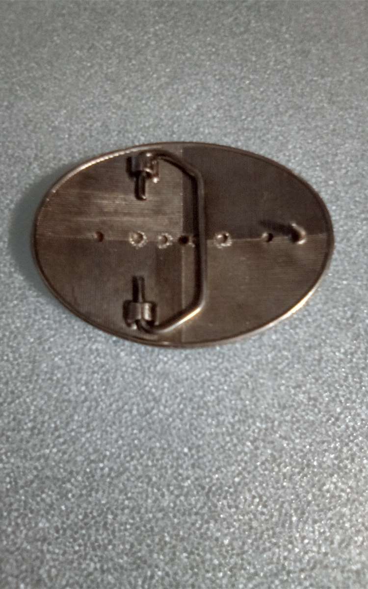 stainless steel and turquoise belt buckle