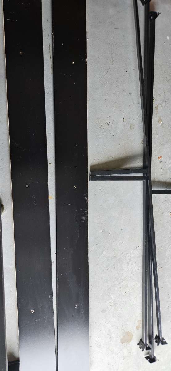 King size wooden bed frame no mattress