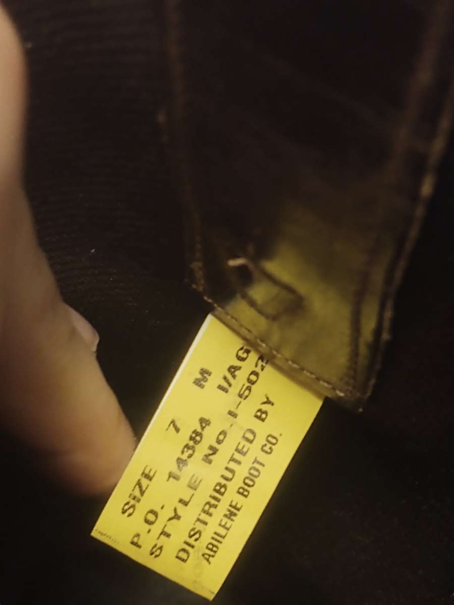 Abilene Womens Vintage Tan with Brown Snip Toe Cowgirl Boots