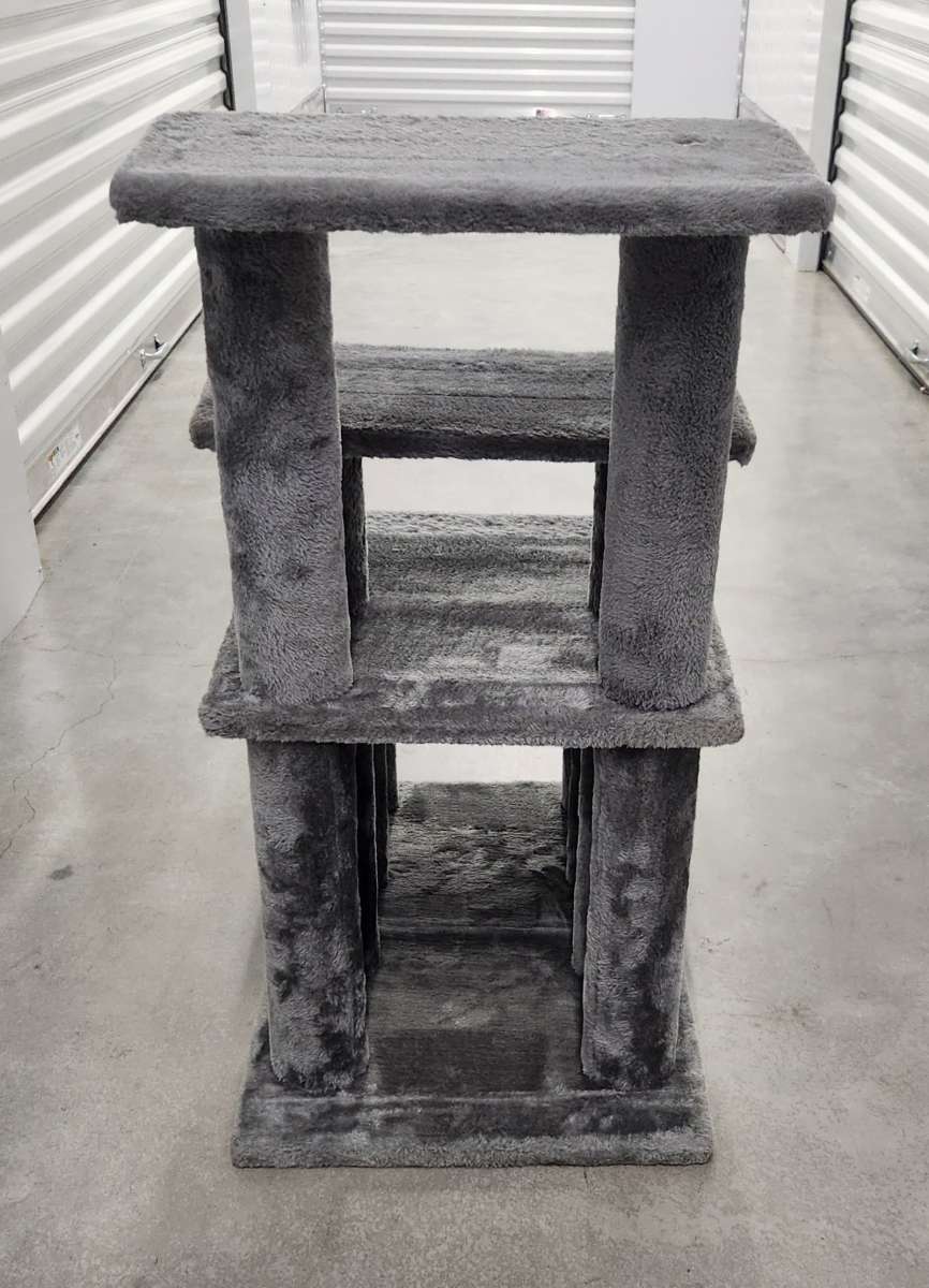 Furhaven Steady Paws 4 Step Pet Stairs for High Beds Sofas