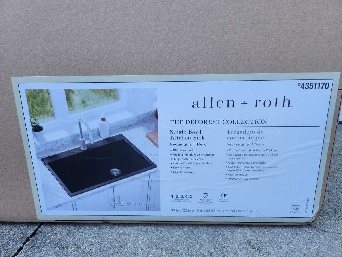 Allen Roth Deforest Collection Kitchen Sink