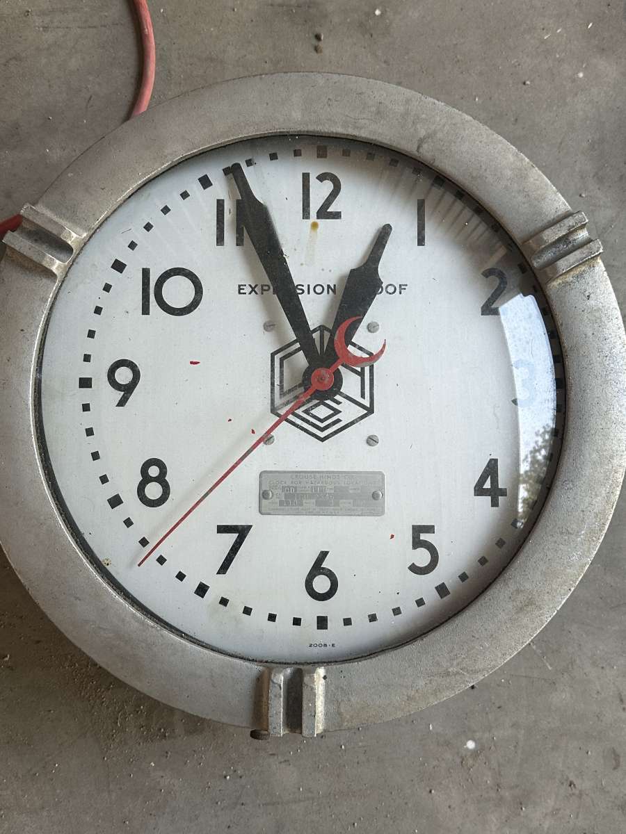 Crouse Hinds Explosion Proof Industrial Clock