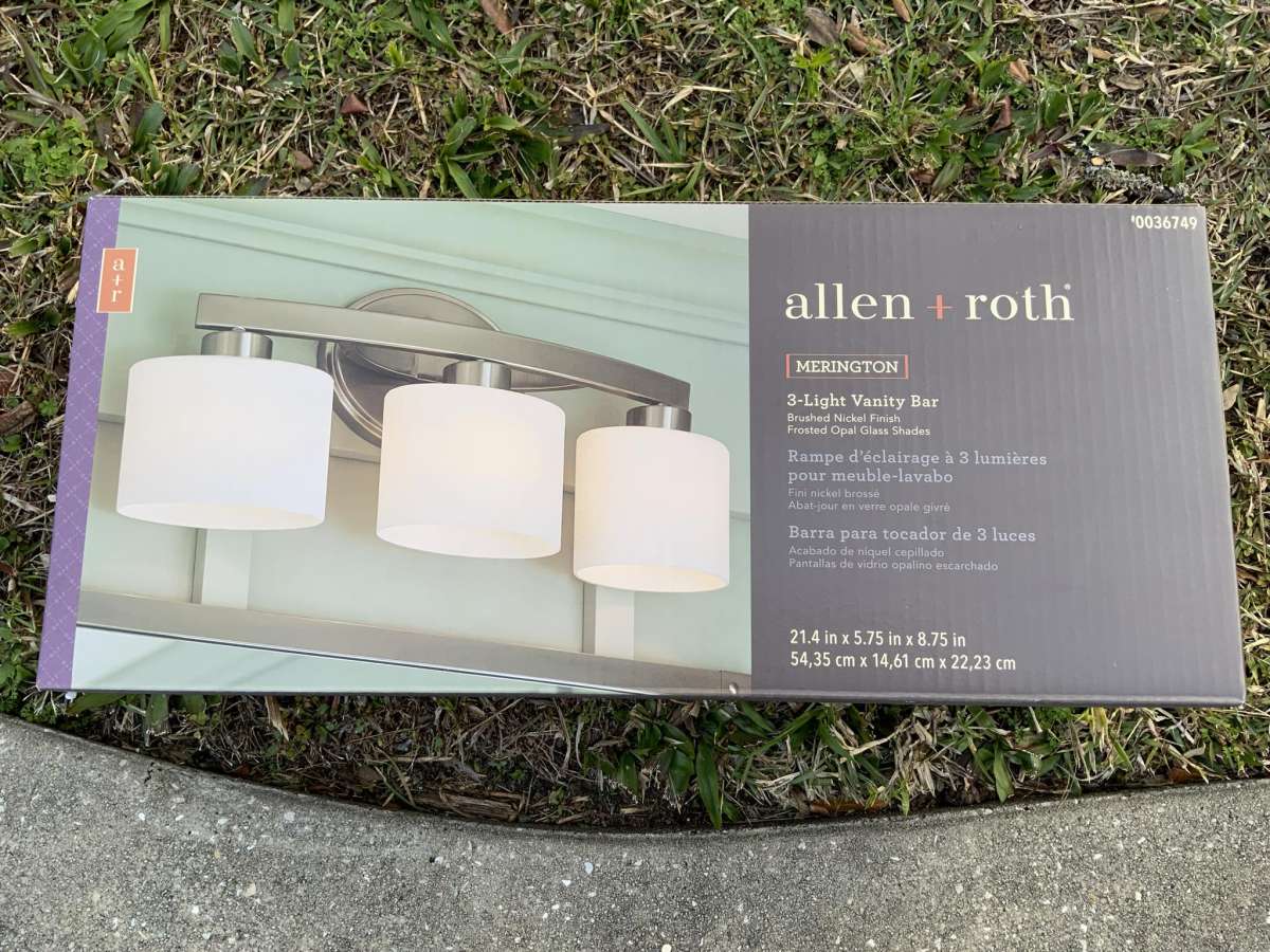 Allen Roth 3 Light Vanity Bar