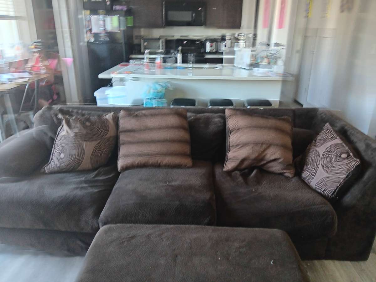 Couch and ottoman