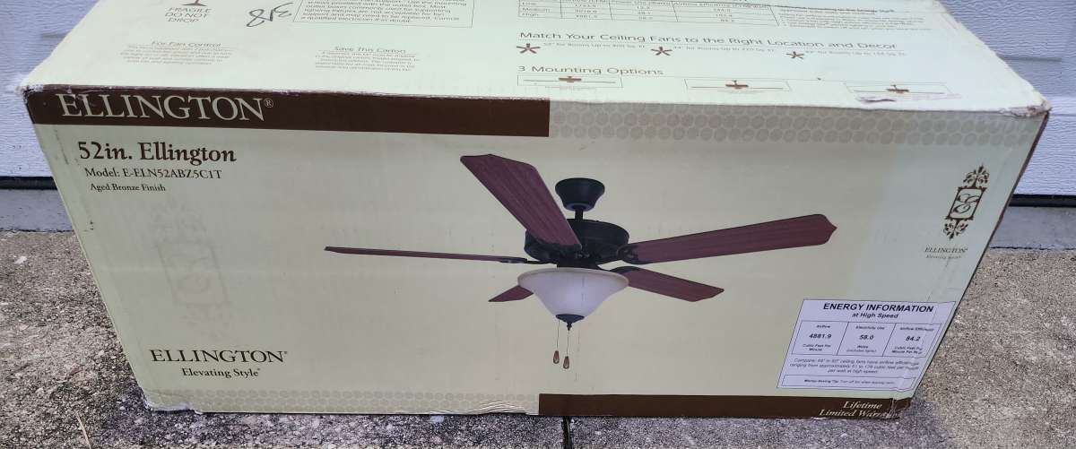 Ellington 52 Inch Ceiling Fan