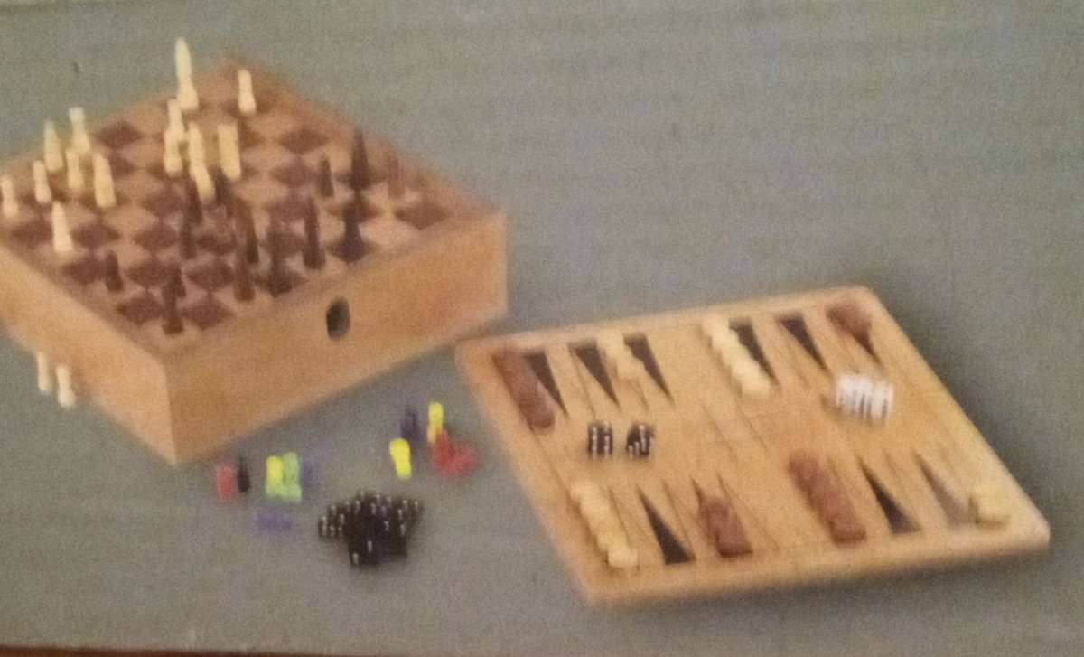 Wooden Chess Game Set 7 in 1