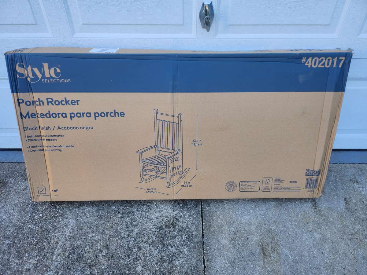 Style Selections Porch Rocker