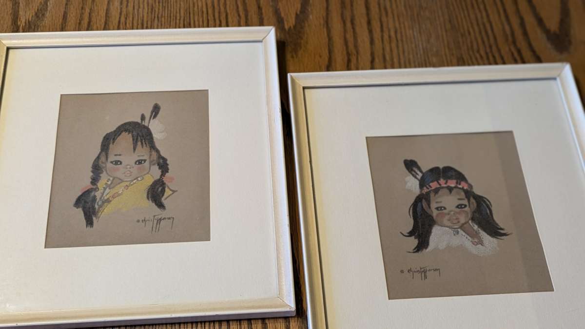 Vintage Chalk Paintings by Gerta Christoffersen The Little P