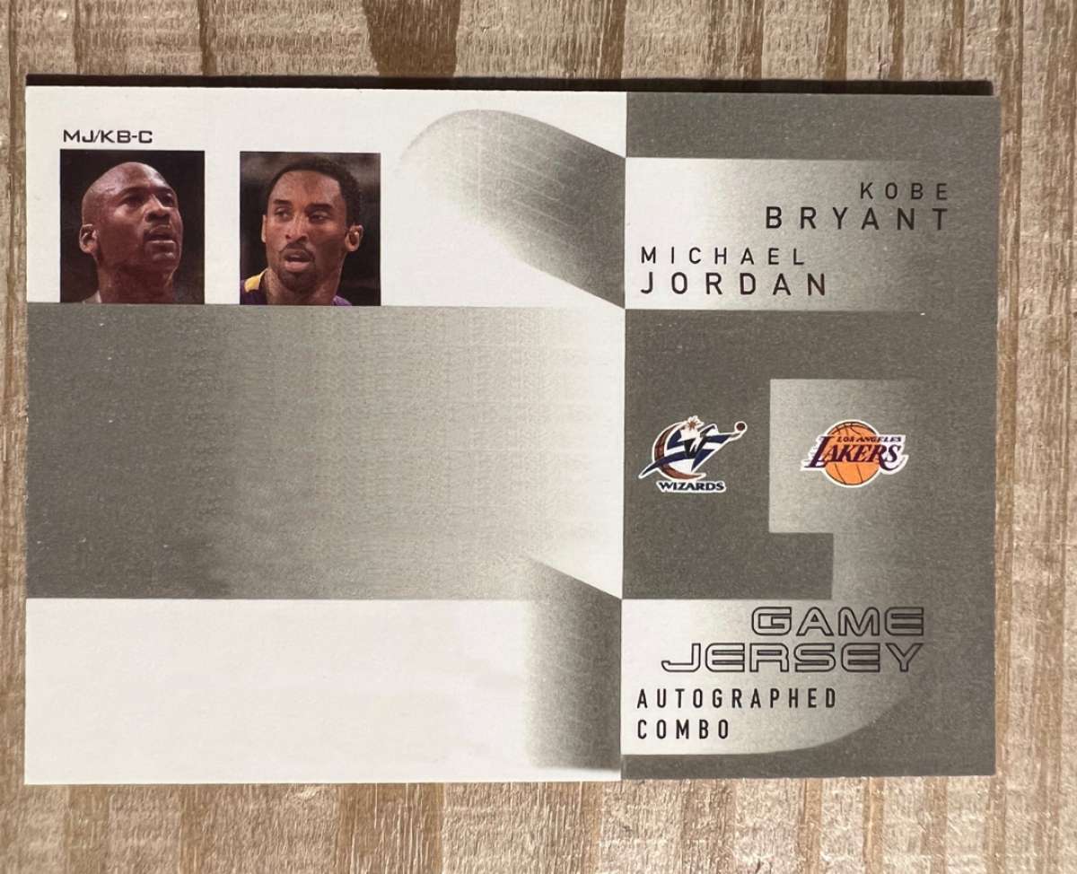 Michael Jordan and Kobe autograph card