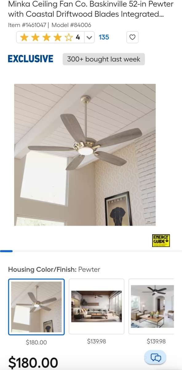 Minka Ceiling Fan