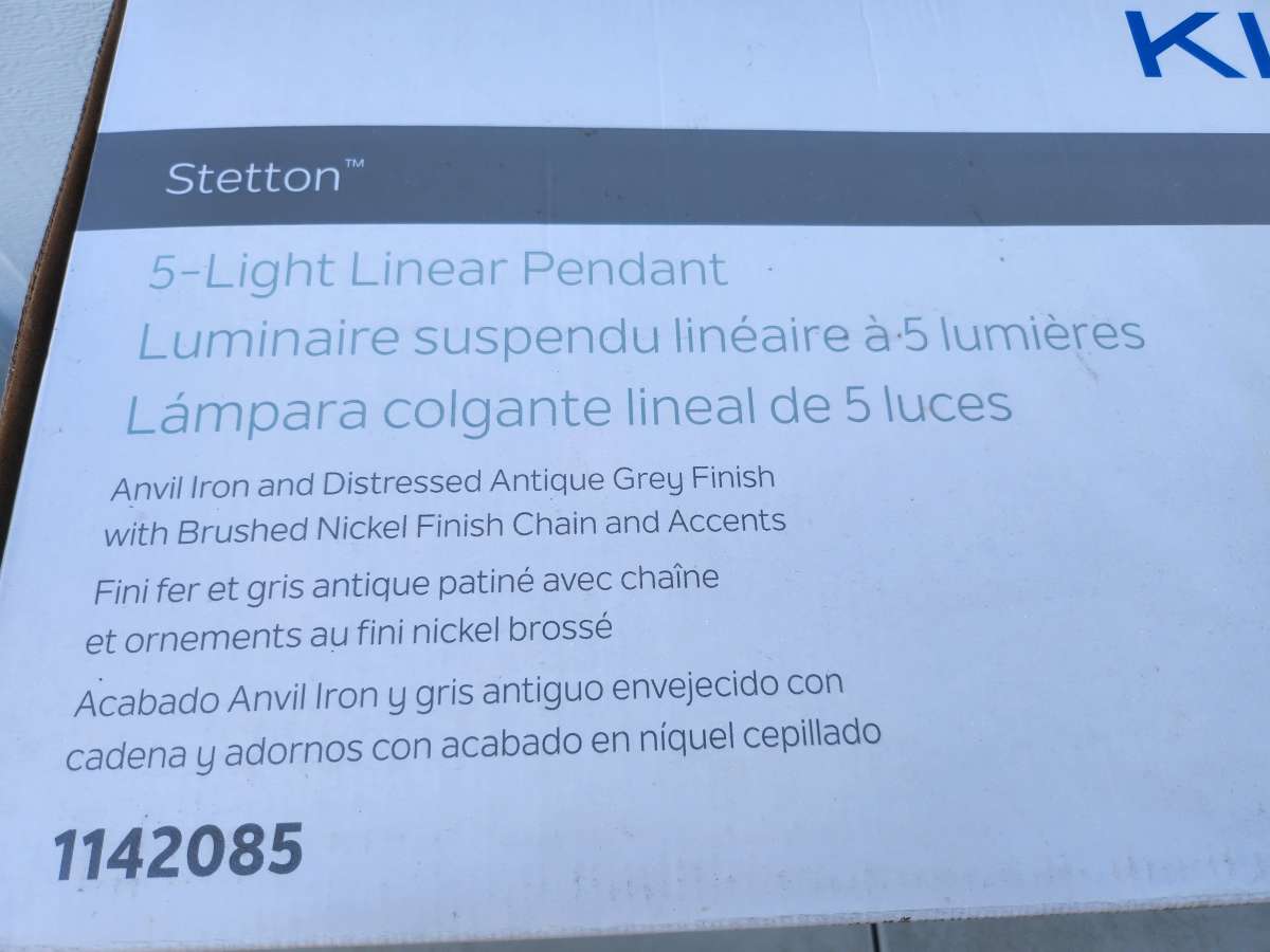 Kichler Stetton 5 Light Linear Pendant