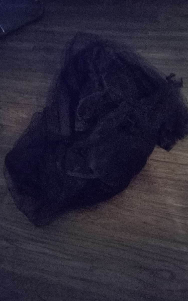 sheer black canopy one size fits all