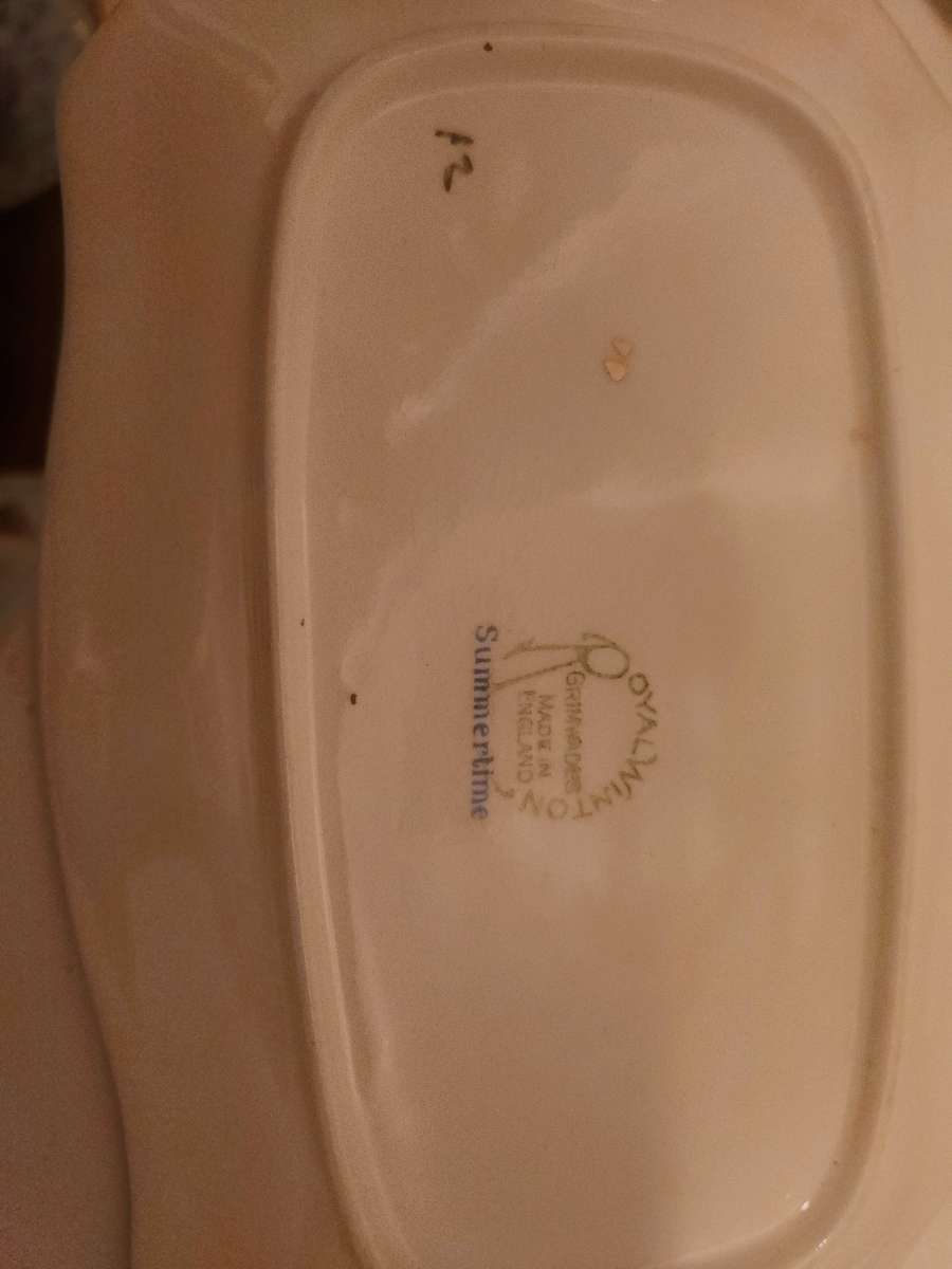 Cream and Sugar Bowl With Tray