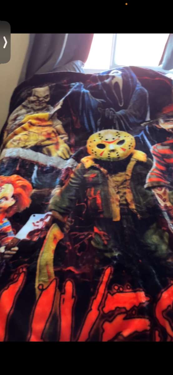 horror plush blanket