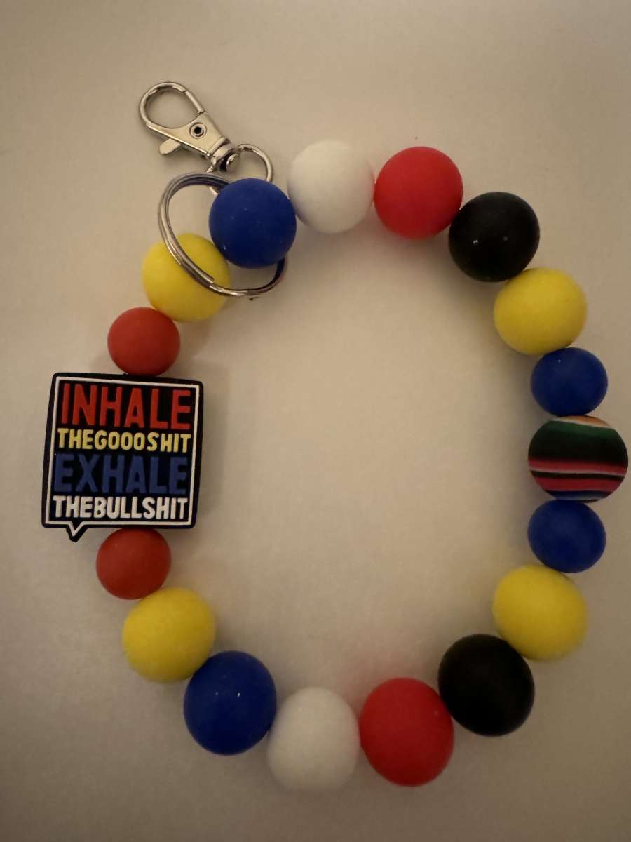 handmade adult words wristlet