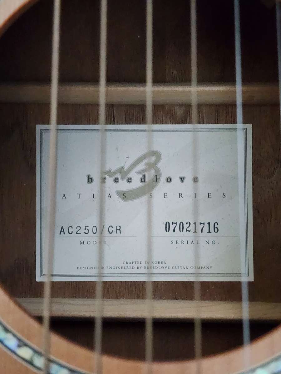 Breedlove ATLAS AC250CR AcousticElectric Guitar