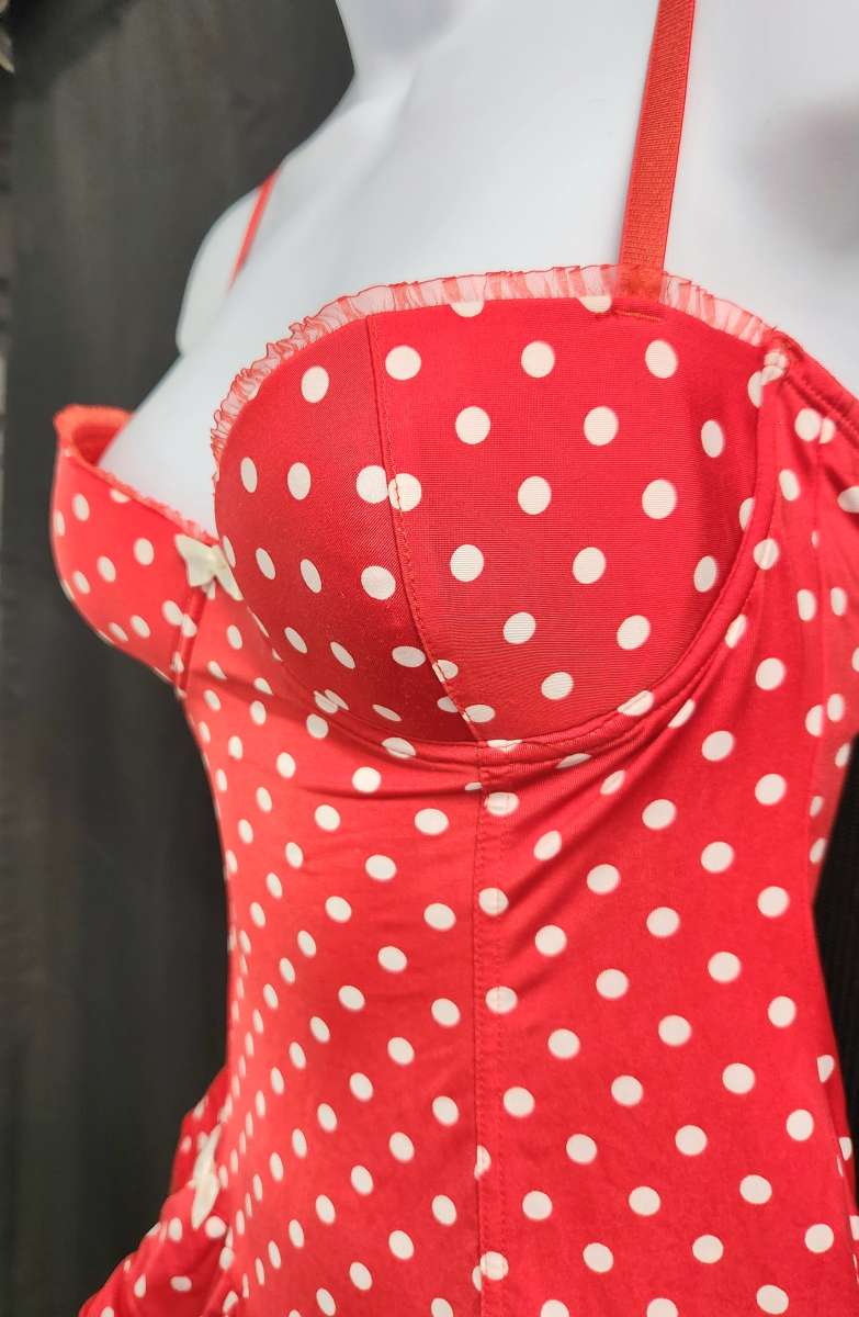 Victorias Secret Polka Dot Corselette w Bottom 34C S