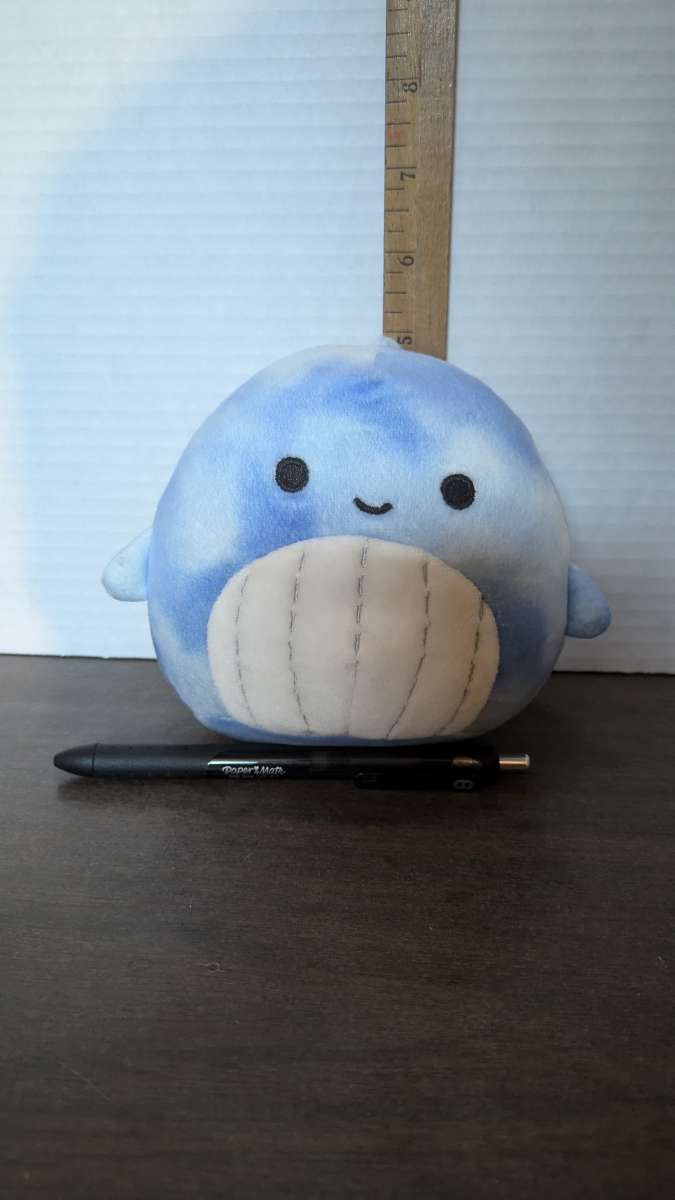 RARE Squishmallow 5 Samir Blue Tie Dye Whale Used perfect co