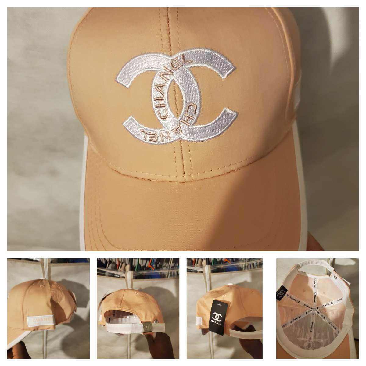 Chanel CC logo printed baseball cap