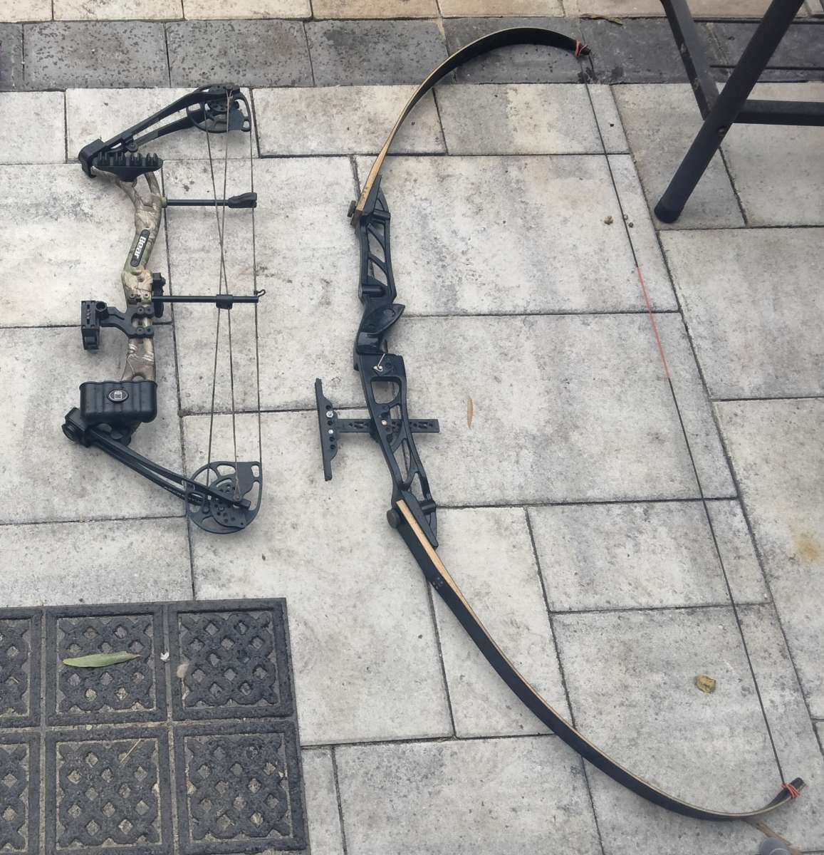 traditional bow compound bow and arrows