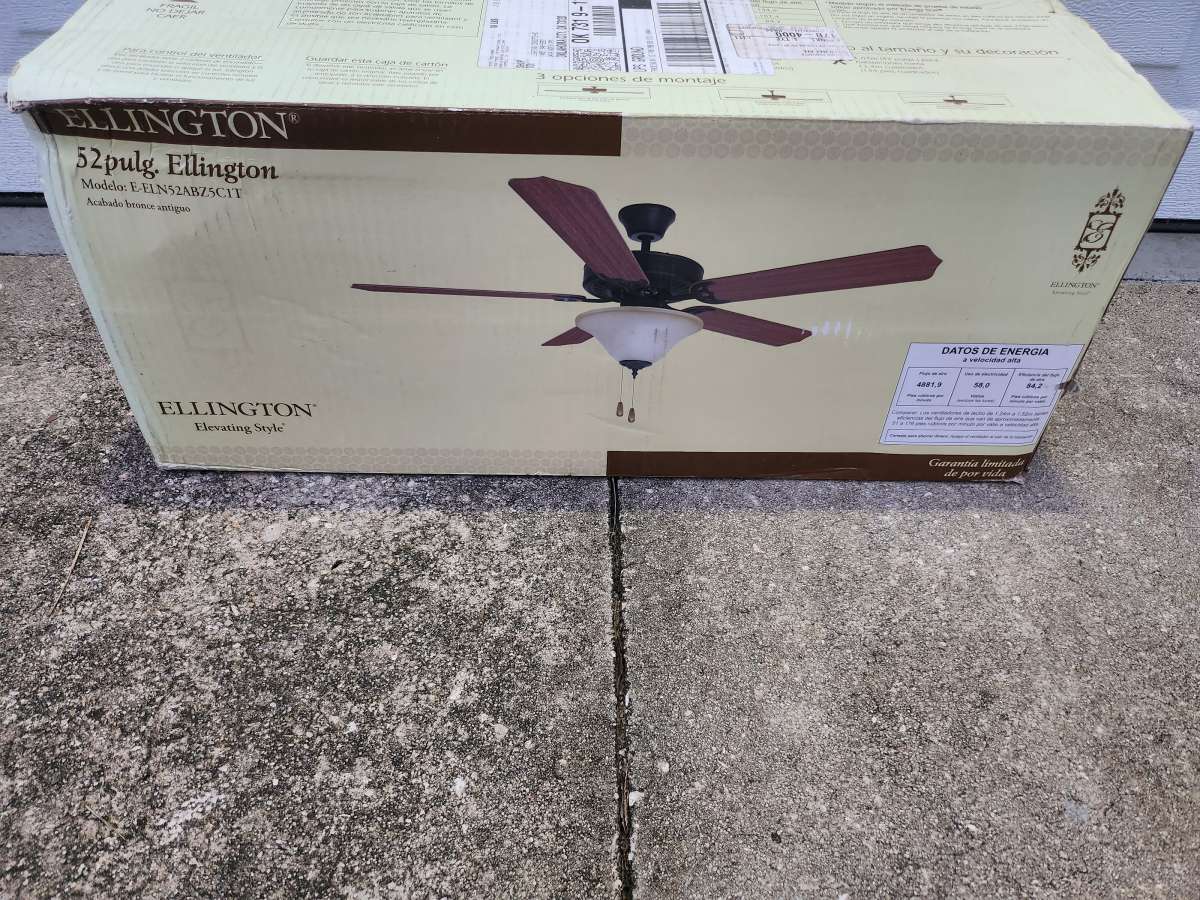 Ellington 52 Inch Ceiling Fan
