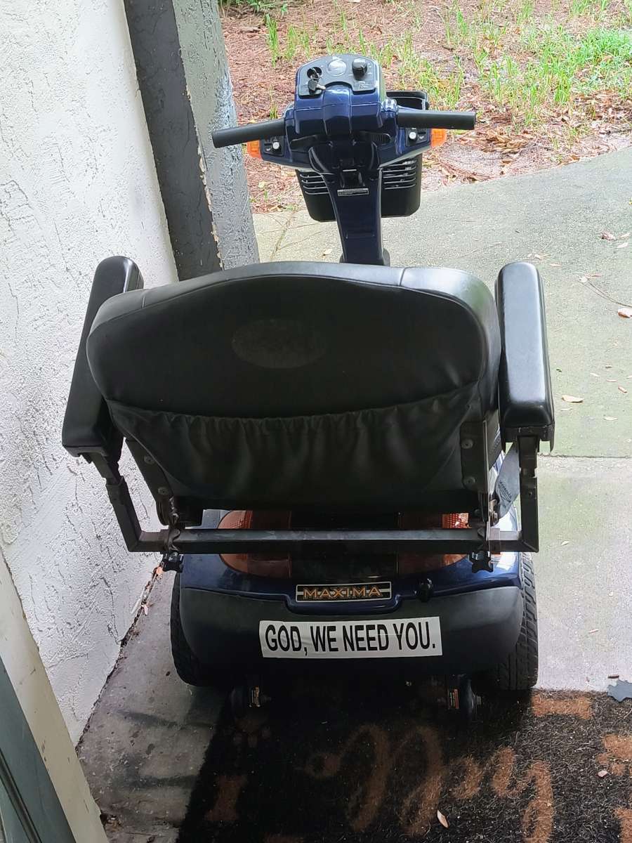 Blue And Black Pride Maxima Mobility Scooter